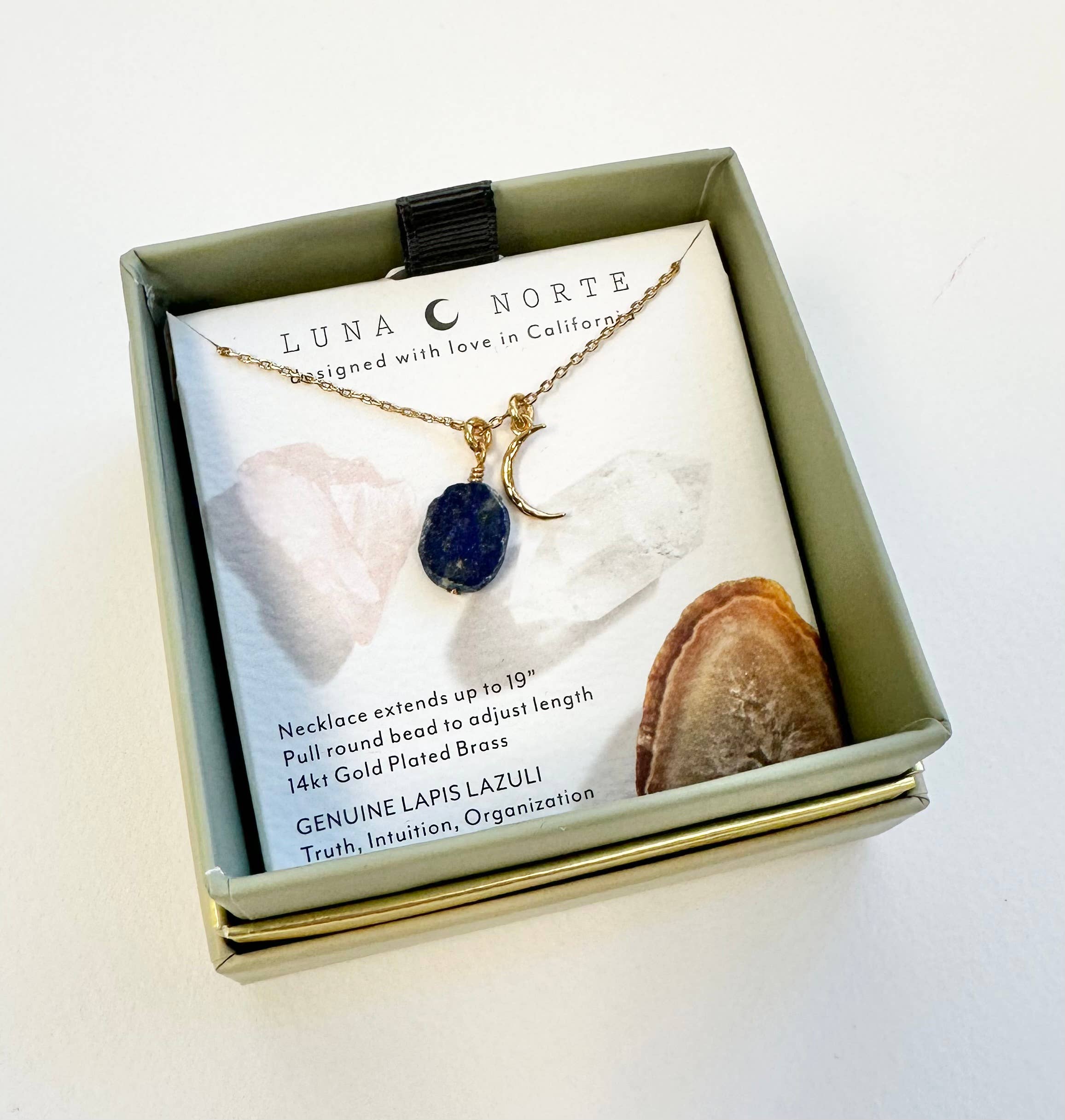 Luna Norte - Vente Colliers à pendentif - Collier Celestial Being - Lapis1