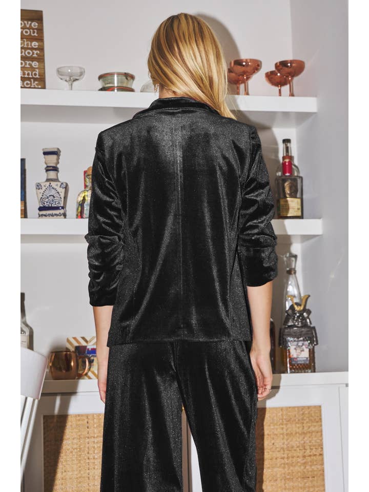 Oddi – Großhandel Blazer – Damen – Plus Blazer aus Samt1