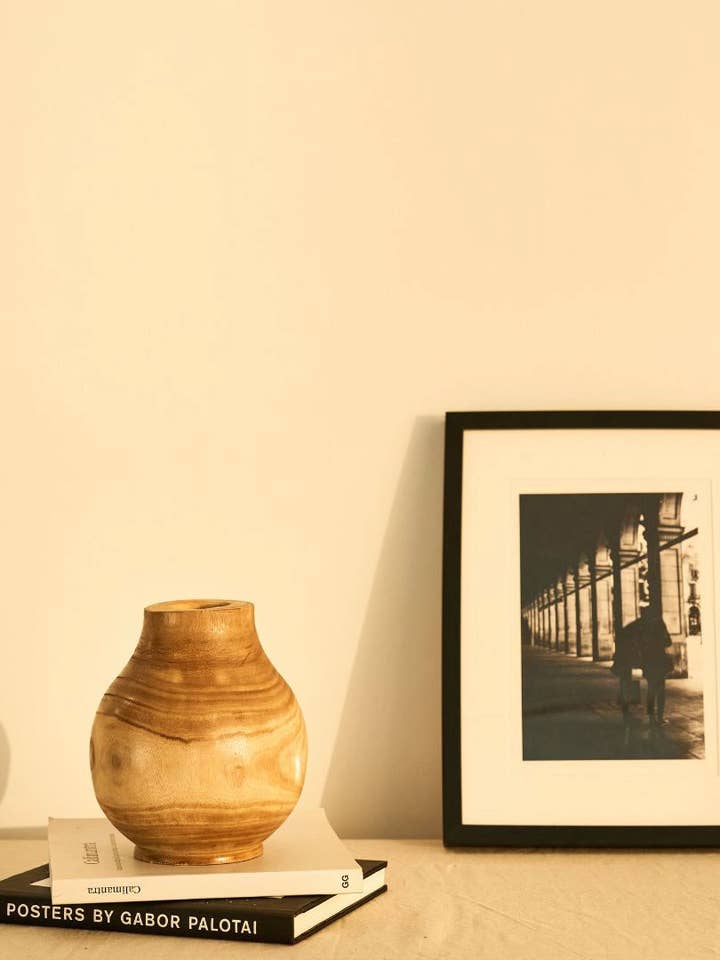 Decorative wooden vase for wholesale by Maia Shop