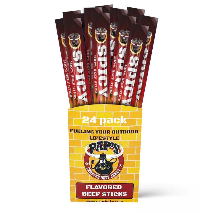 Pap's Jerky - Wholesale Jerky - Spicy Beef Sticks