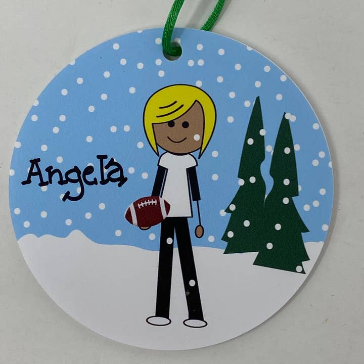 Chica de fútbol (rubia) para venta al por mayor de The Polka Dot Box