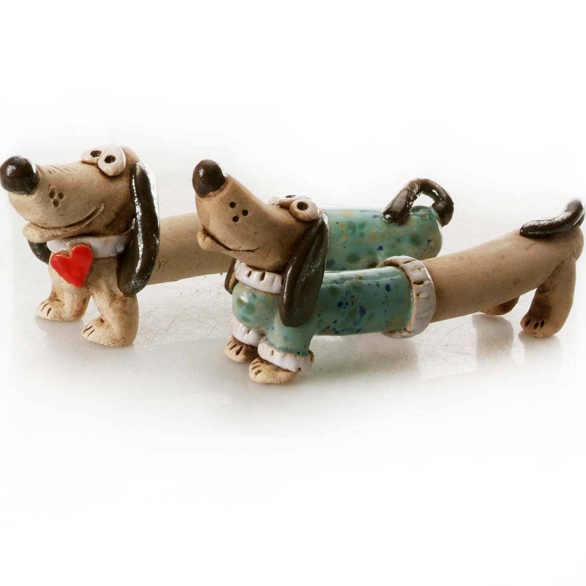 Enigma Supplies - Wholesale Decorative Figurine - Mr & Mrs Dash Dachshunds Ceramic Figurine | Various Colours1