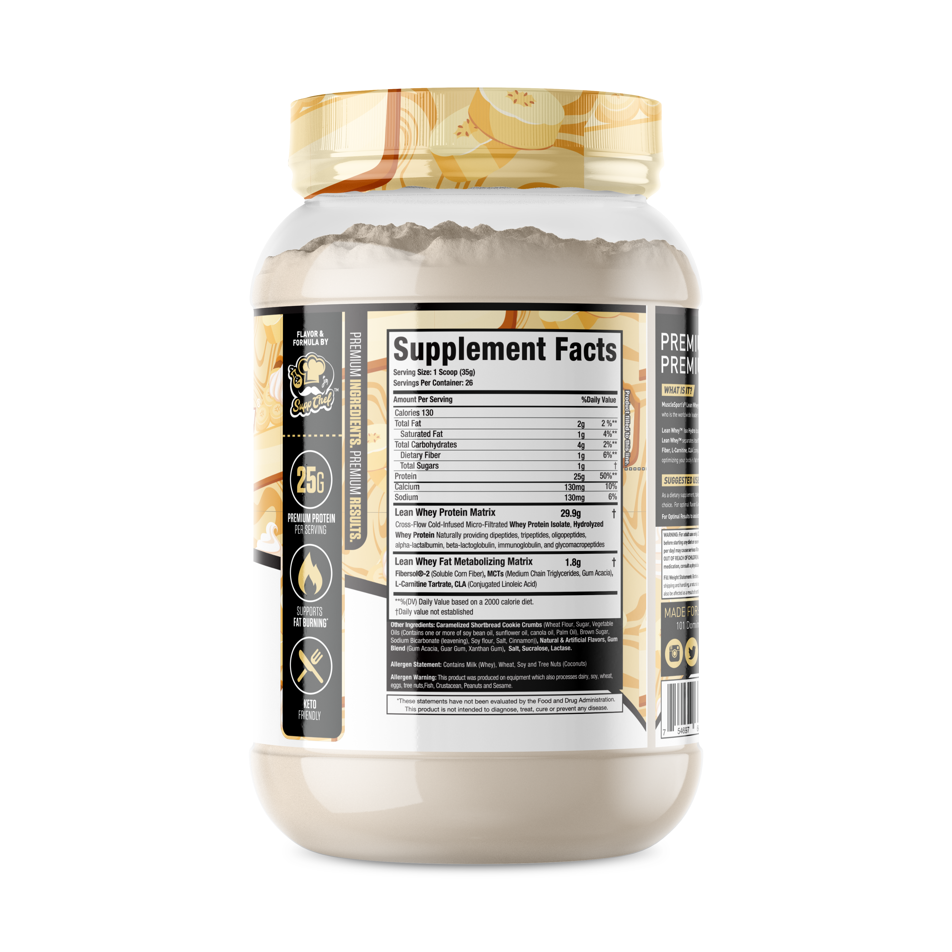 MuscleSport - Wholesale Protein/superfood powder - Lean Whey® Iso Hydro Gourmet Protein 2lb - Limited Edition55