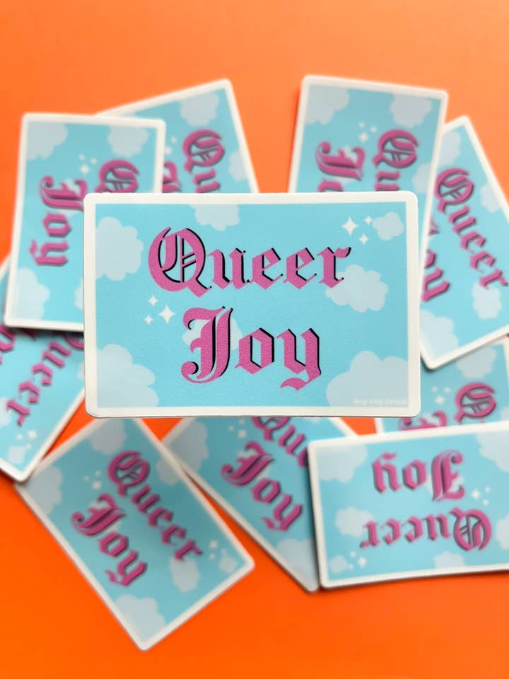 Queer Joy Sticker
for wholesale by Rug Bug Circus