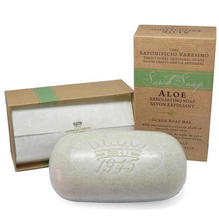 Aloe Scrub Soap Bar for wholesale by Saponificio Varesino 1945