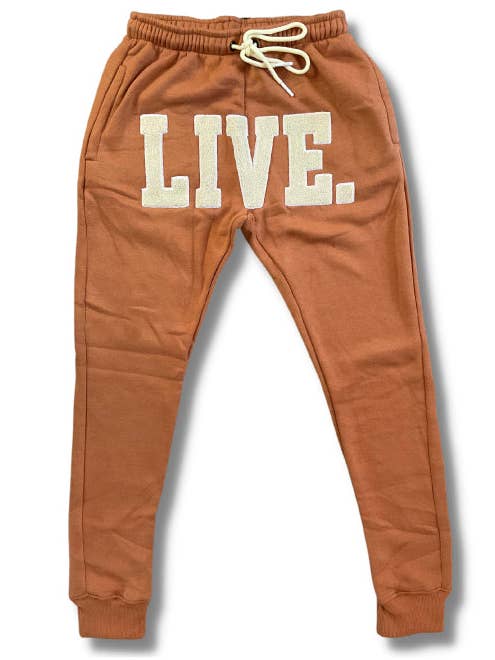Live Above Clothing - Vendita all'ingrosso Pantaloni sportivi/da jogging loungewear - Donna - Live Chenille Joggers - Biscotti e crema