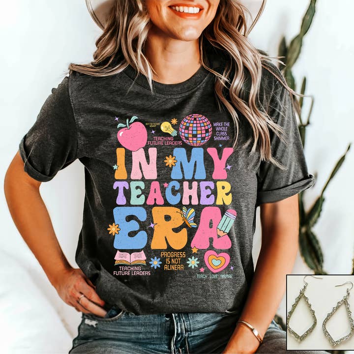 Southern Attitude Designs Inc - Wholesale T-Shirt (Graphic) - Women's - In My Teacher Era0