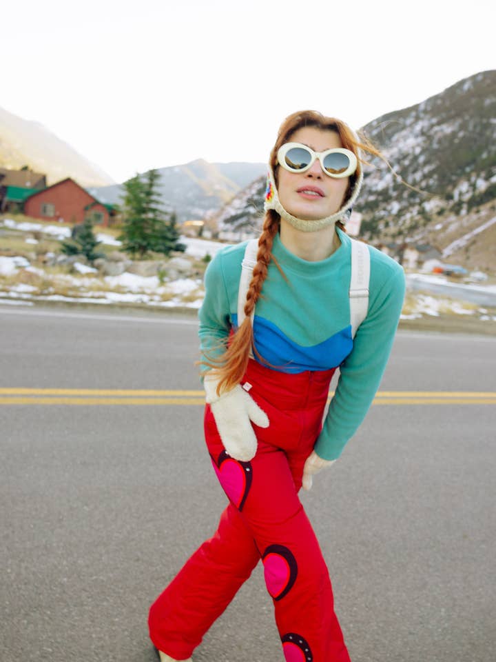 Hoohah - Wholesale Sweatshirt - Women's - Fleece Sweetheart Mock Neck in Beryl Blue1