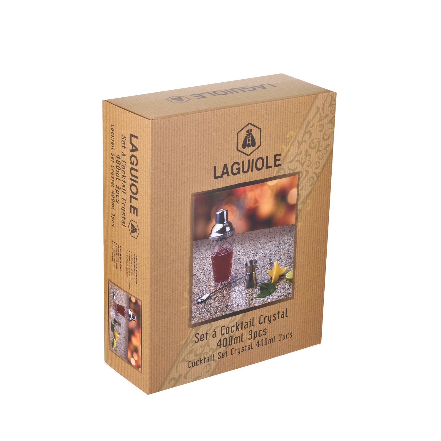 Laguiole - Wholesale Cocktailshaker - Laguiole Crystal cocktailset van 3 stuks - 400 ml6