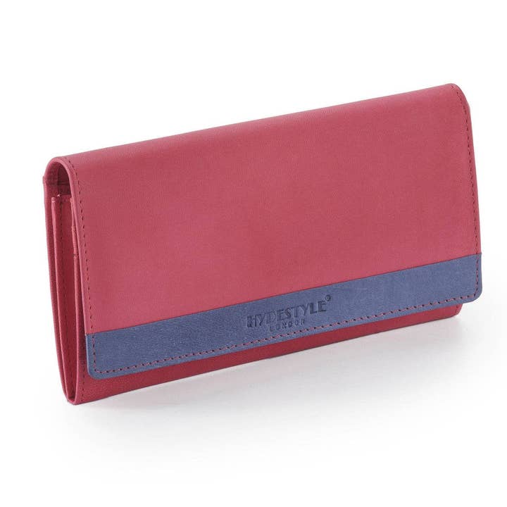 Pratico - Women Colour Block Leather Wallet #LW08 for wholesale by Hydestyle London