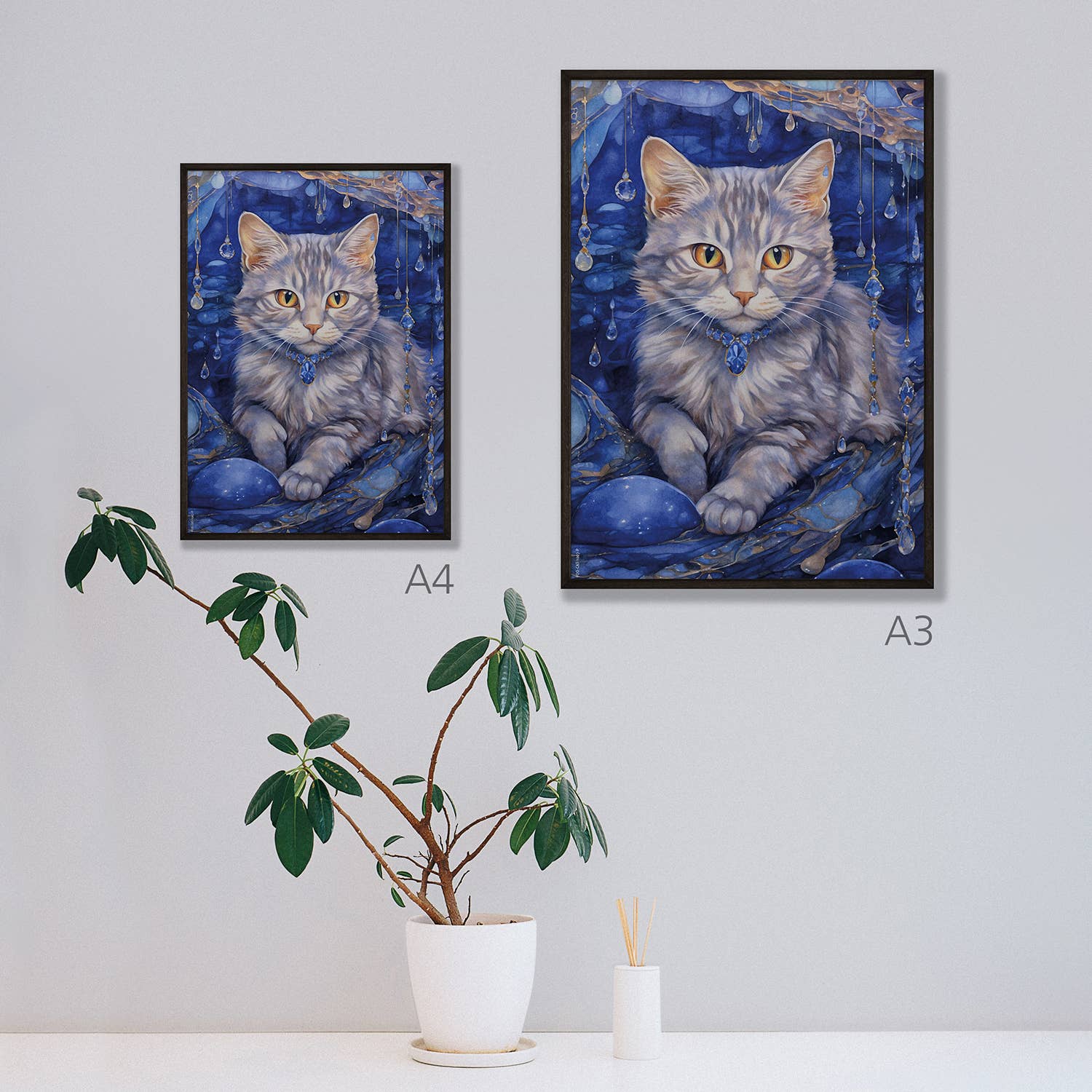 Footle Publishing - Wholesale Art Print - Dreamy Cat art print1