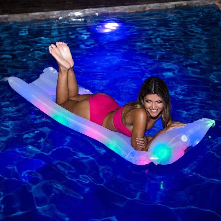 PoolCandy - Vente Jeu gonflable - Coussin gonflable Pool Raft illuminé LED PoolCandy1