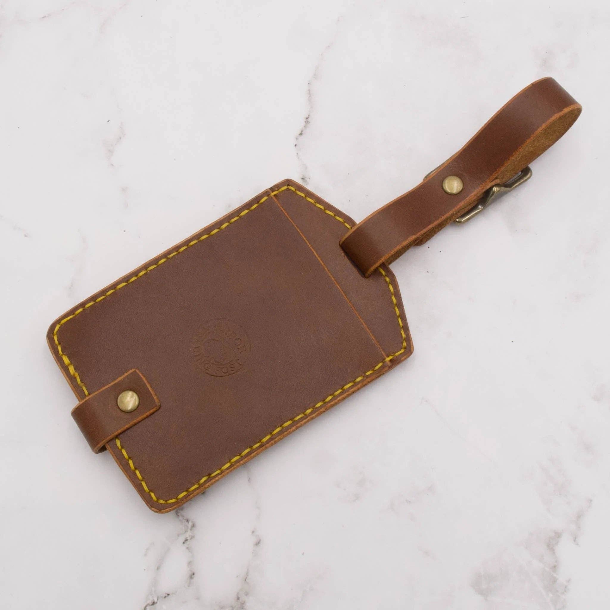 Arbor Trading Post - Wholesale Luggage Tag - Handcrafted Leather Luggage Tag1
