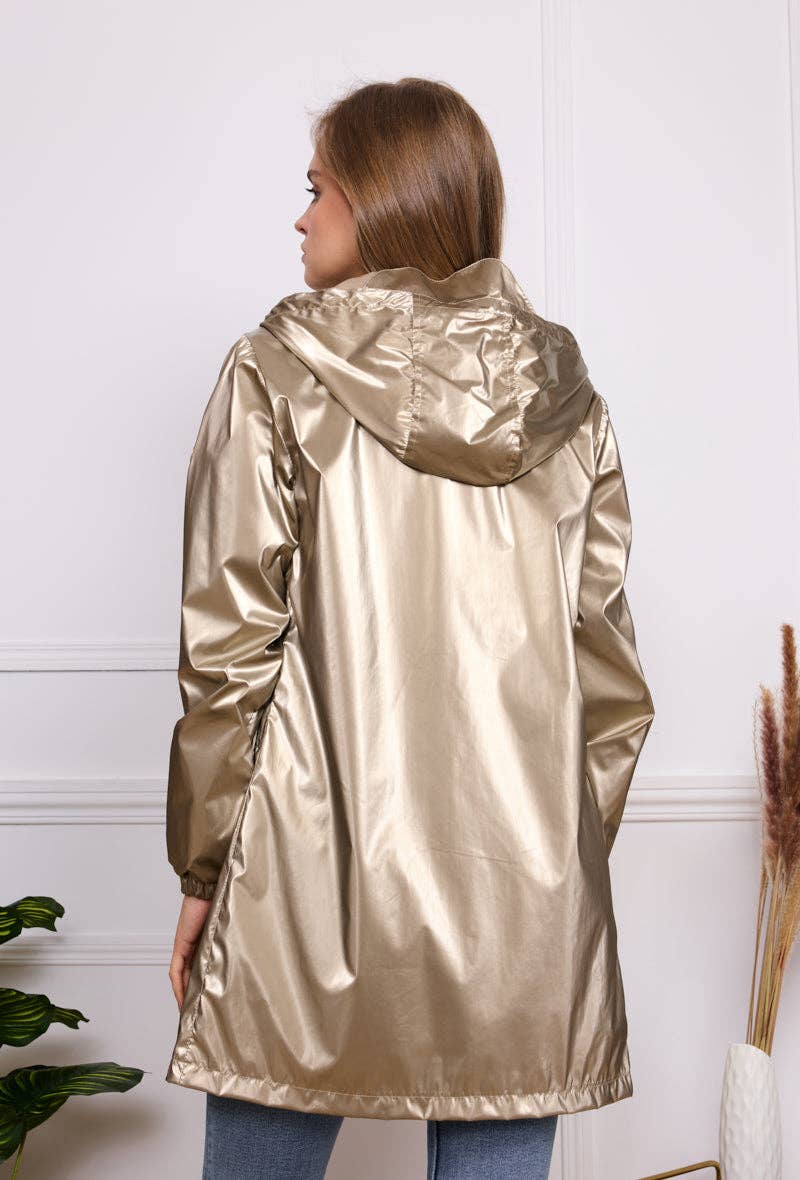 SOFTY - Vente Veste – femme - Blouson à capuche imperméable effet irisé S560212