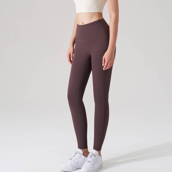 Sodalemon - Wholesale Athletic/Lounge Leggings - Women's - Women High-Waist Peach-Lift Naked-Feel Yoga Leggings7