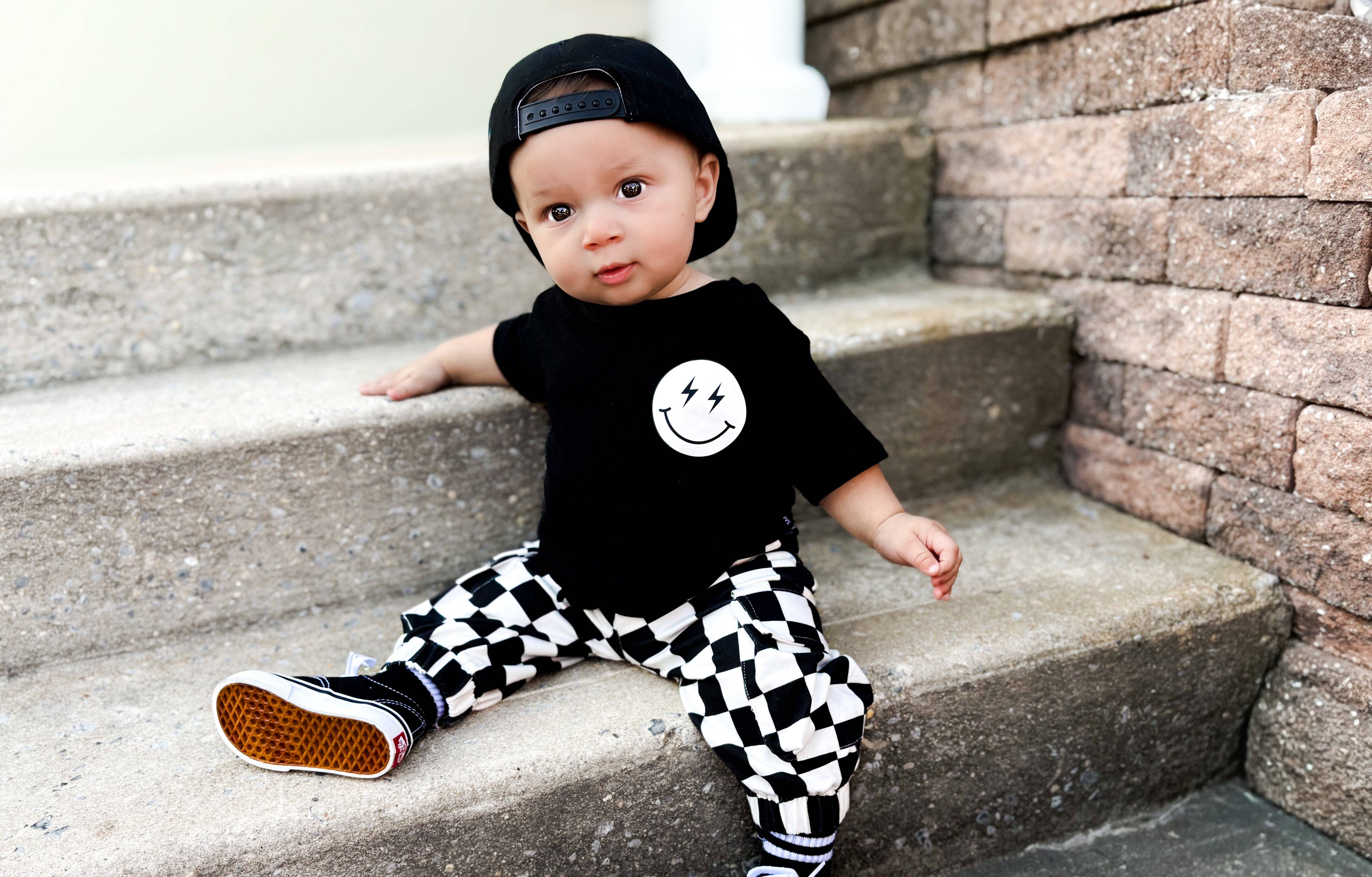 Smiley Daze - Wholesale Pants - Kids - SD CHECKERED • CARGO SWEATPANTS 2.013