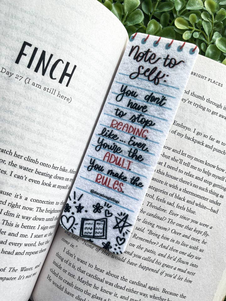 Notitieblok vilten bladwijzer voor wholesale door Sharp Thoughtlings