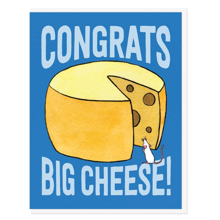 Congrats Big Cheese Card for wholesale by Semi Sweet Press
