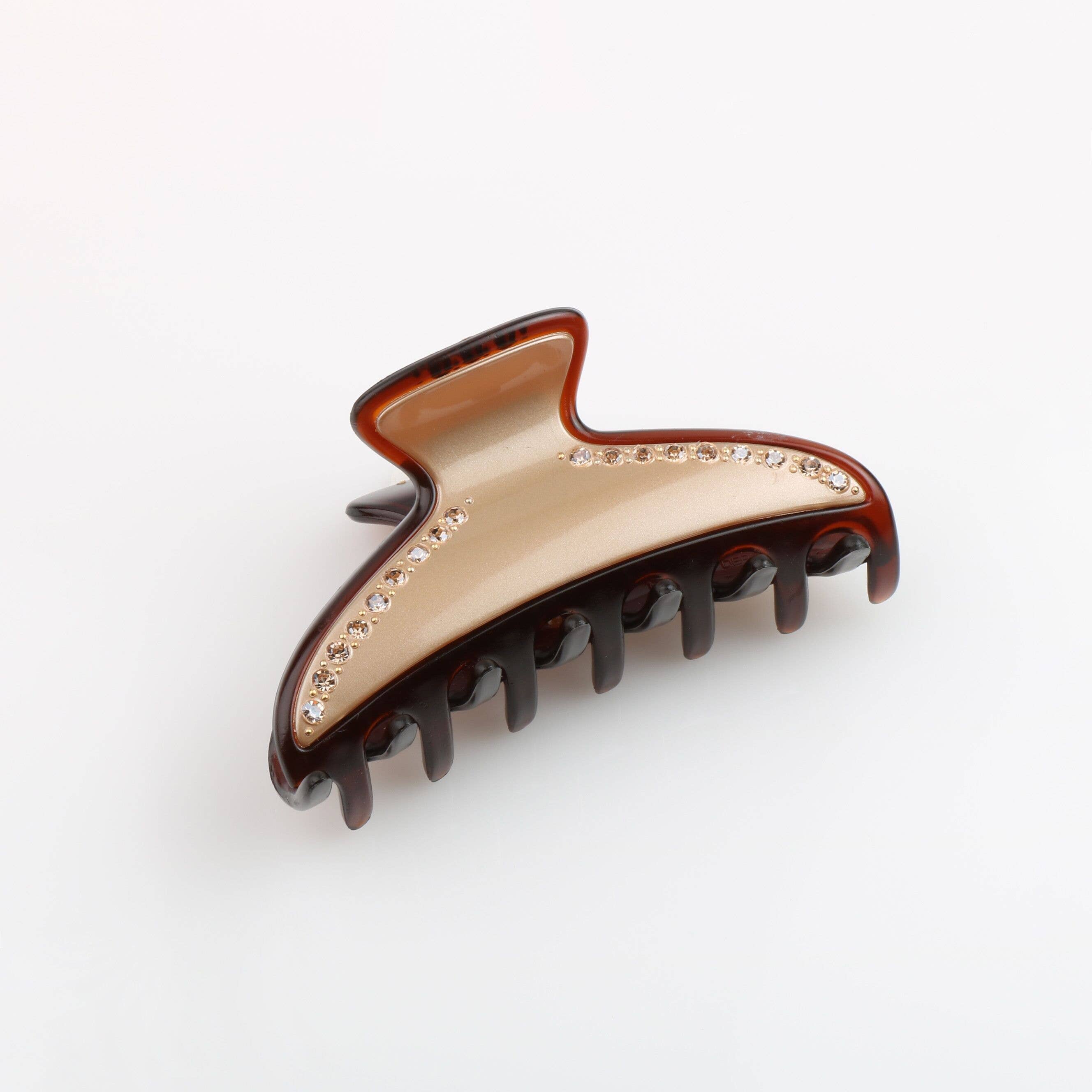 Déliska-H – wholesale Hårklämma - Dam – Strassdekorerad klämma ”Trapeze” i medium storlek - Stella2