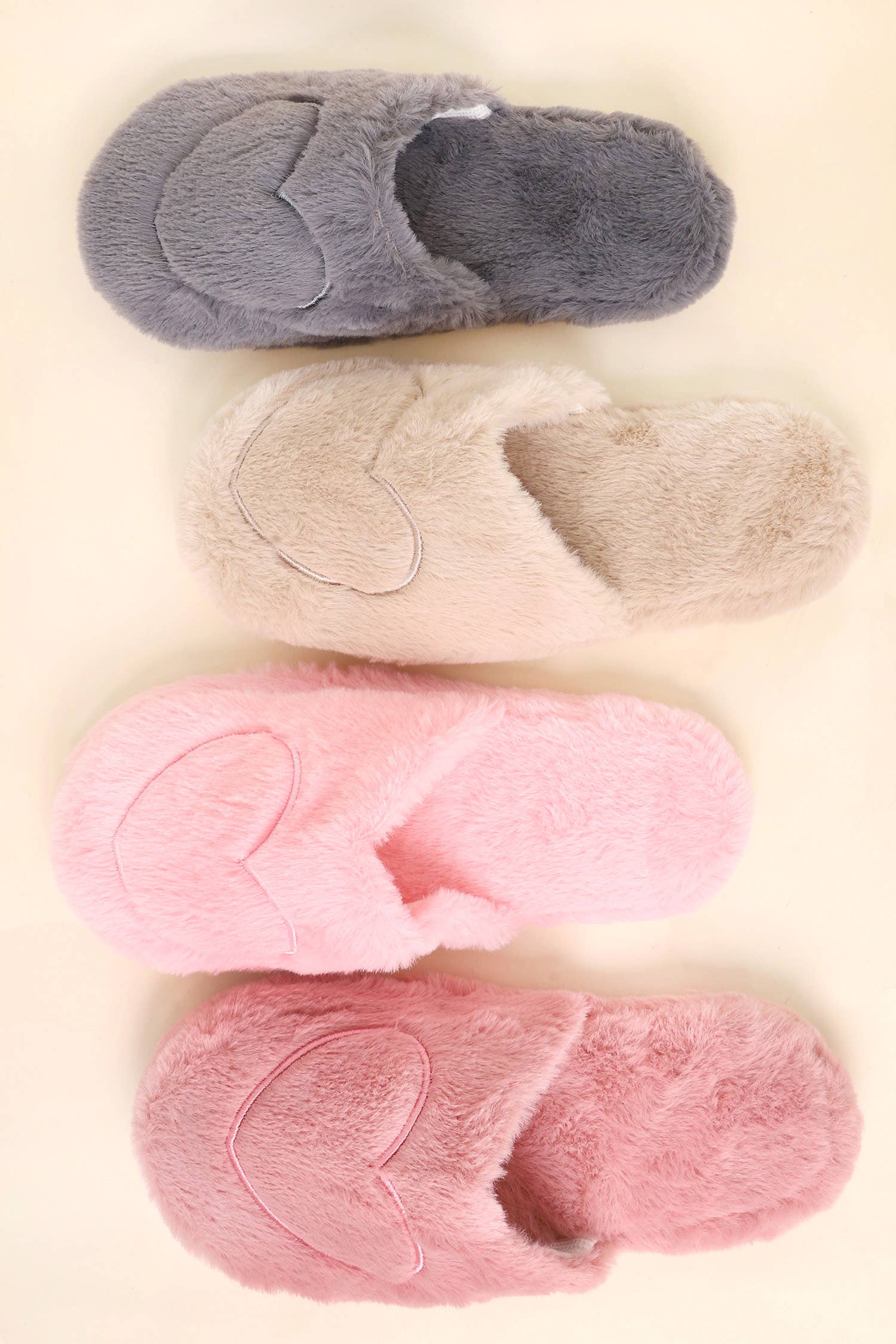 SP Sophia Collection - Wholesale Slippers - Women's - 12pc Heart Design Plush House Slippers0