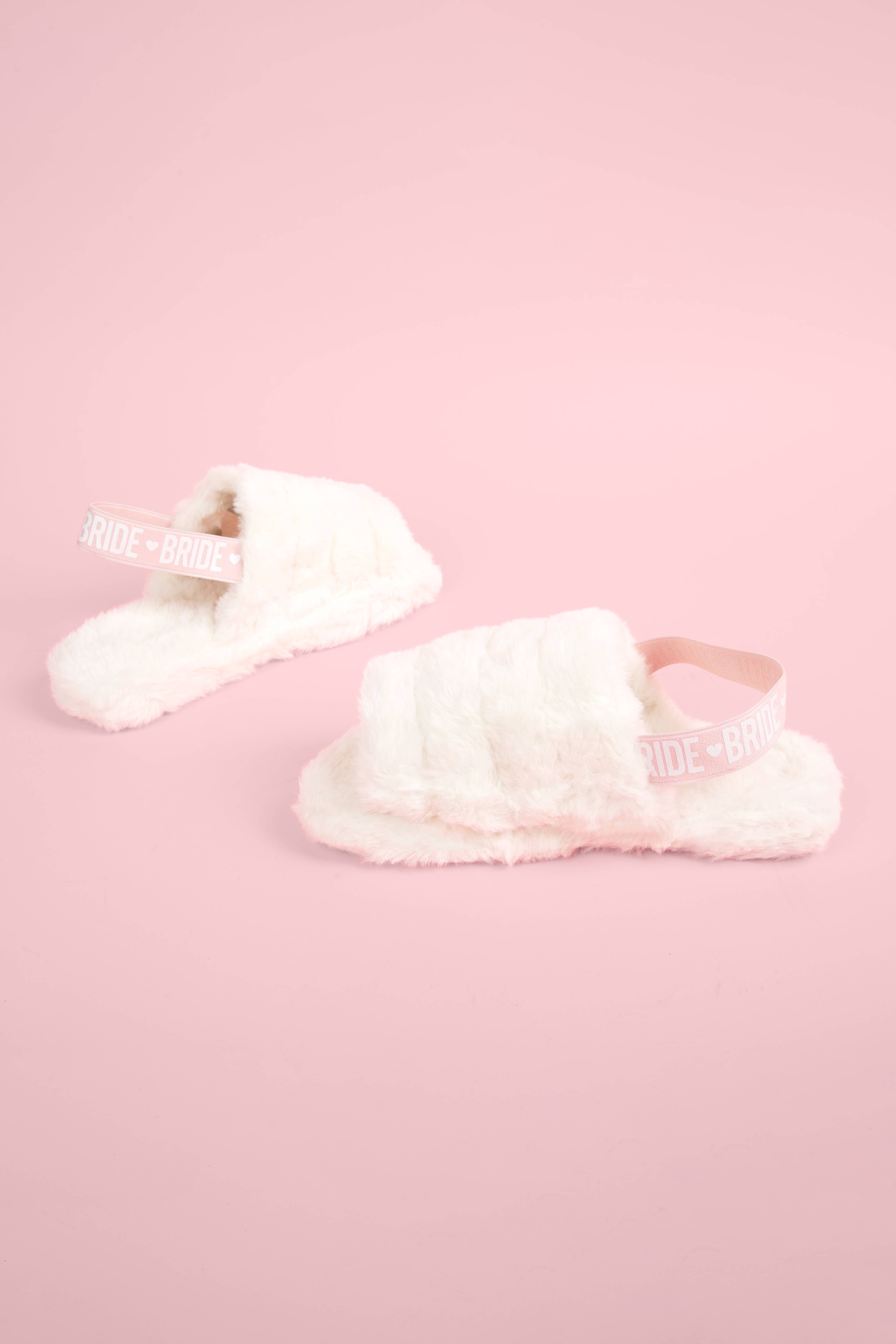 Heirloom Bridal Company - Wholesale Slippers - Women's - Pack of 2 Pairs Slingback Bride Slippers