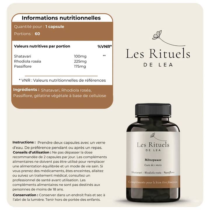 Les Rituels de Léa - Wholesale Oral Supplement/Vitamin - Menopause3