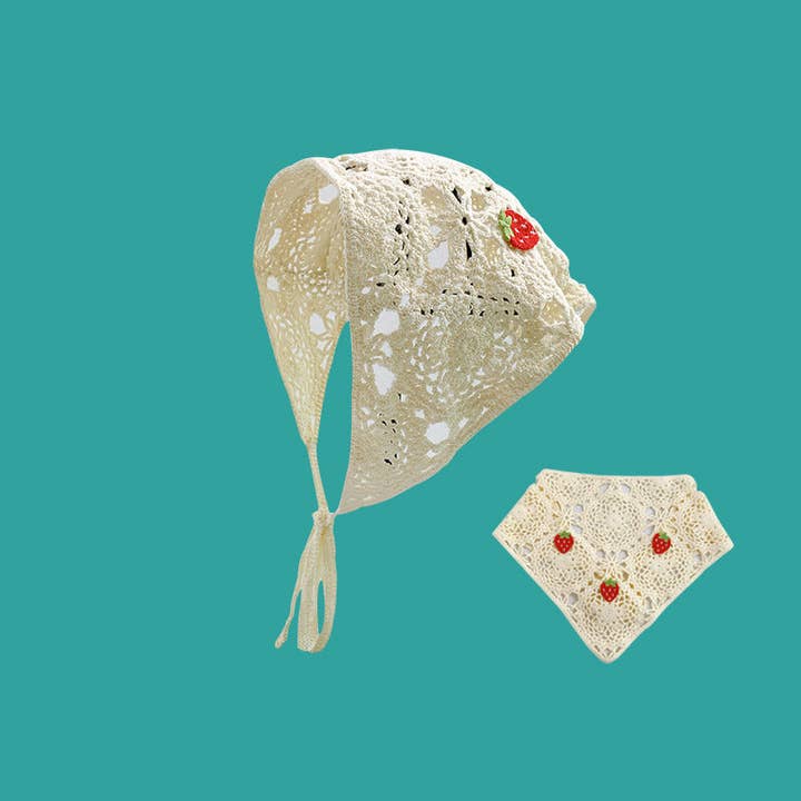 Funkyrel® Atzbranding Limited - Wholesale Haarband - Dames - Gehaakte hoofdband met fruitaccenten in wit1