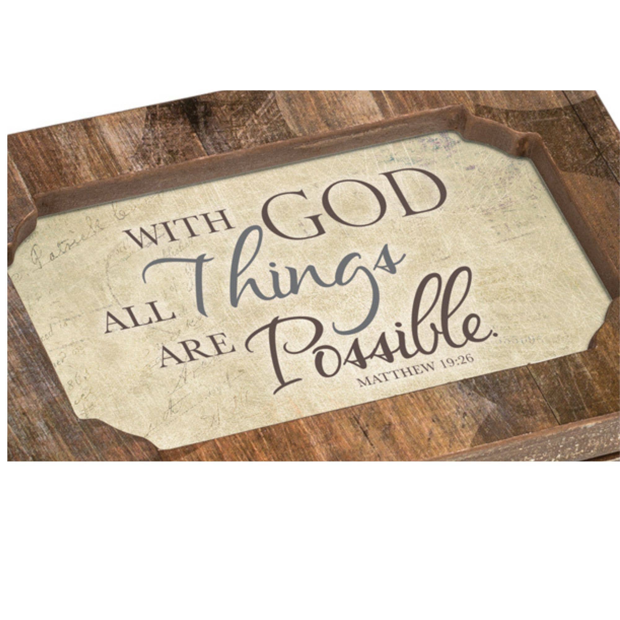 Cottage Garden - Vente Boîte/rangement à bijoux - Avec Dieu, toutes les choses sont possibles1