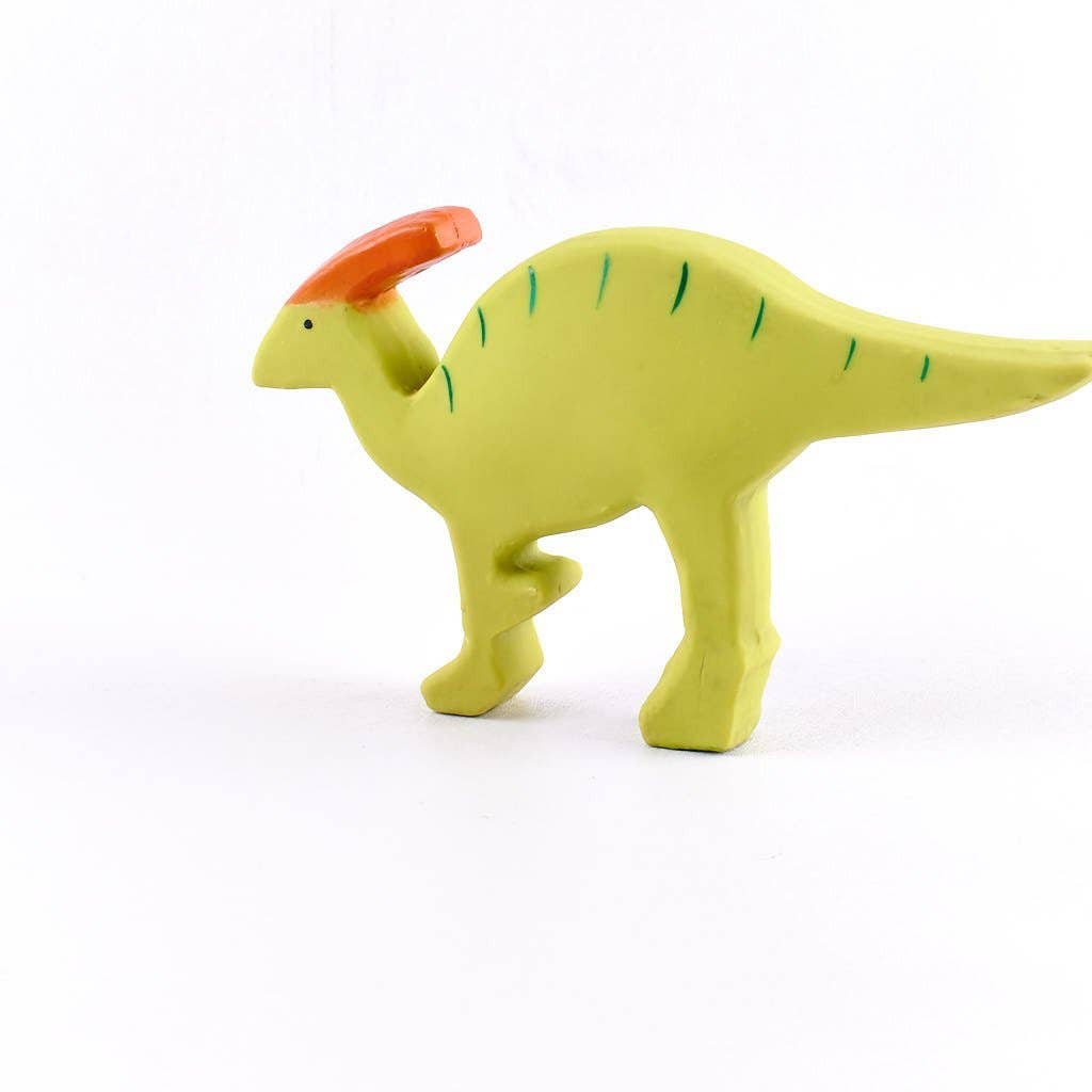 Tikiri Toys LLC - Wholesale Classic Toy - Kids - Baby Parasaurolophus (Para) Natural Organic Rubber Toy4