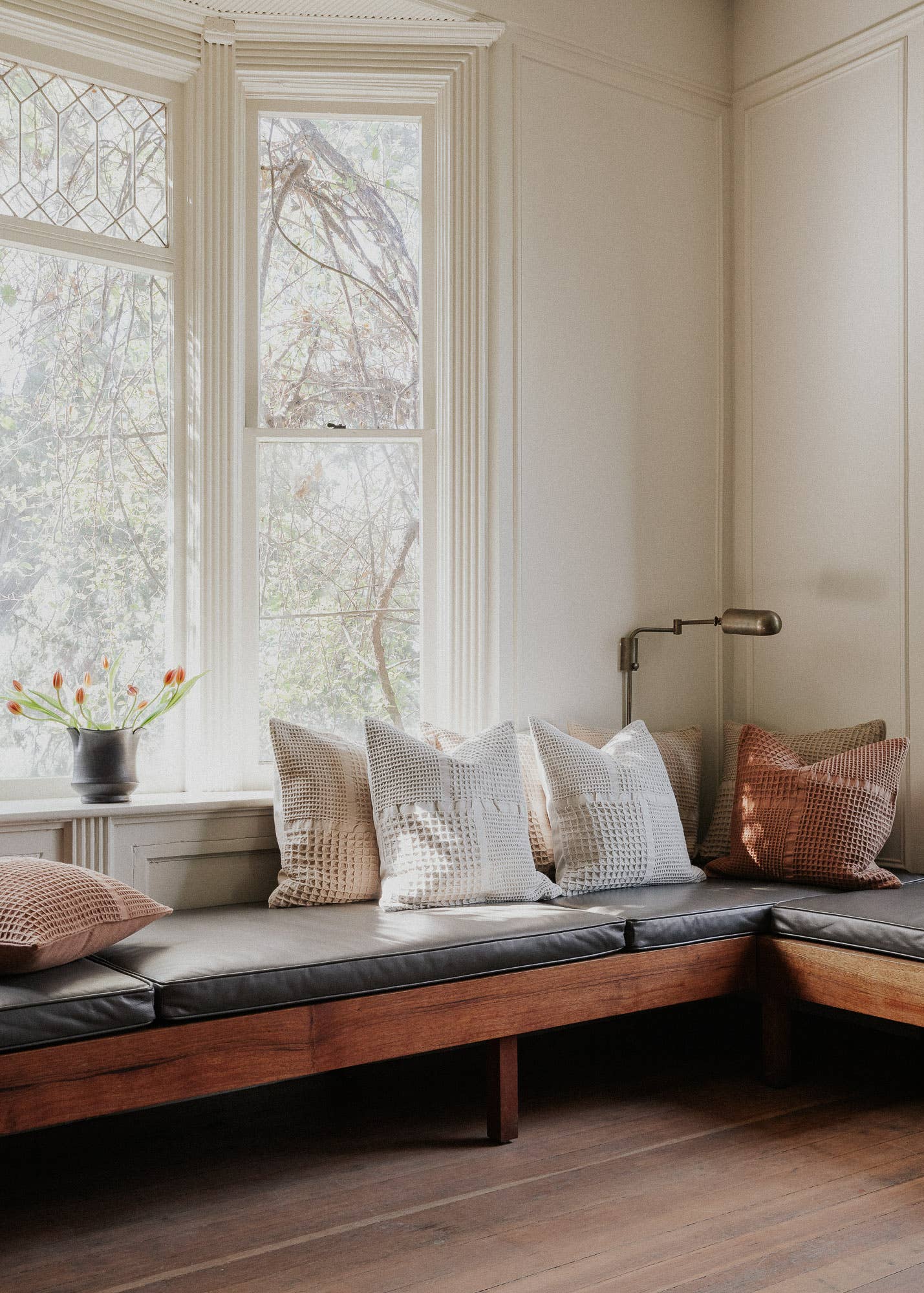 SUNNY HOME - Wholesale Throw Pillow Cover - Sand Waffle Weave Pillow Cover 20 x 20 in4