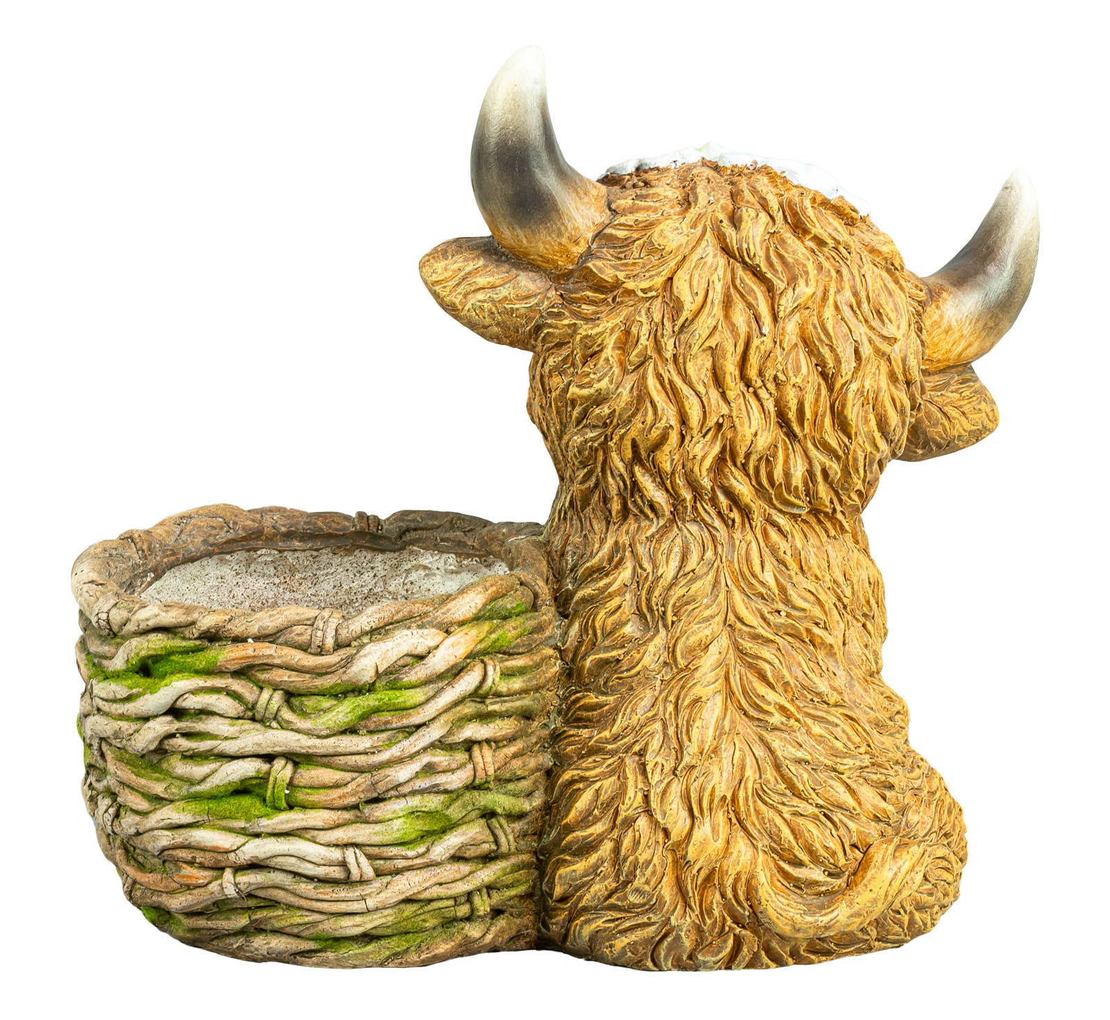 Hanna's Handiworks - Wholesale Plant Pot - Flower Garden Spring Highland Cow Planter1
