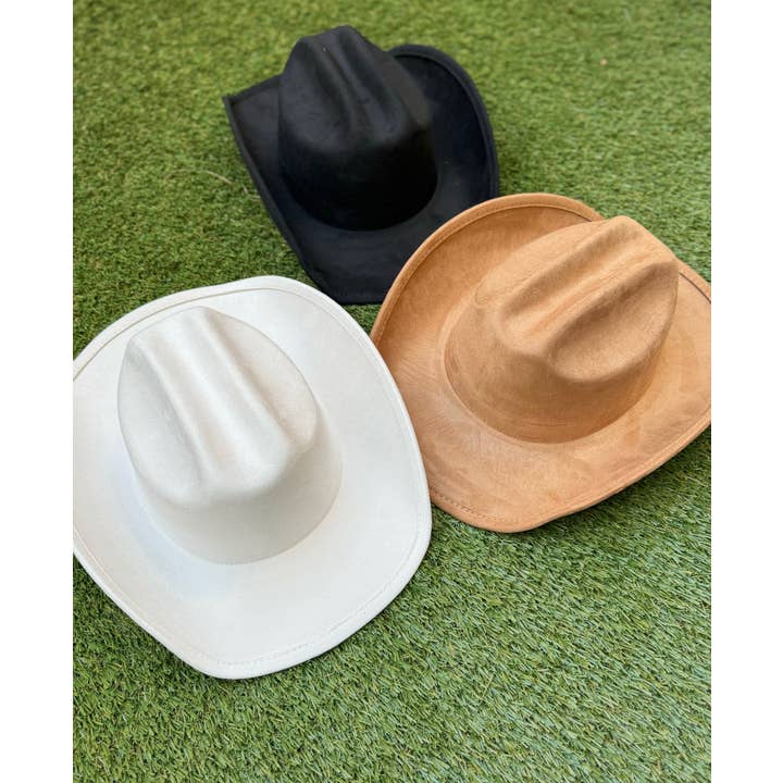 Love and Thyme - Wholesale Cowboy Hat - Women's - Best Seller! Vegan Suede Solid Color Western Cowboy Hat