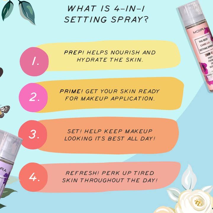 Moira Cosmetics - Wholesale Makeup Setting Spray/Powder - The Best Setting Spray - 005 Camelia2
