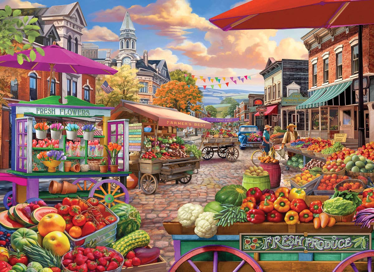 Eurographics Puzzles USA - Vente Puzzle – adulte - Jour de marché1