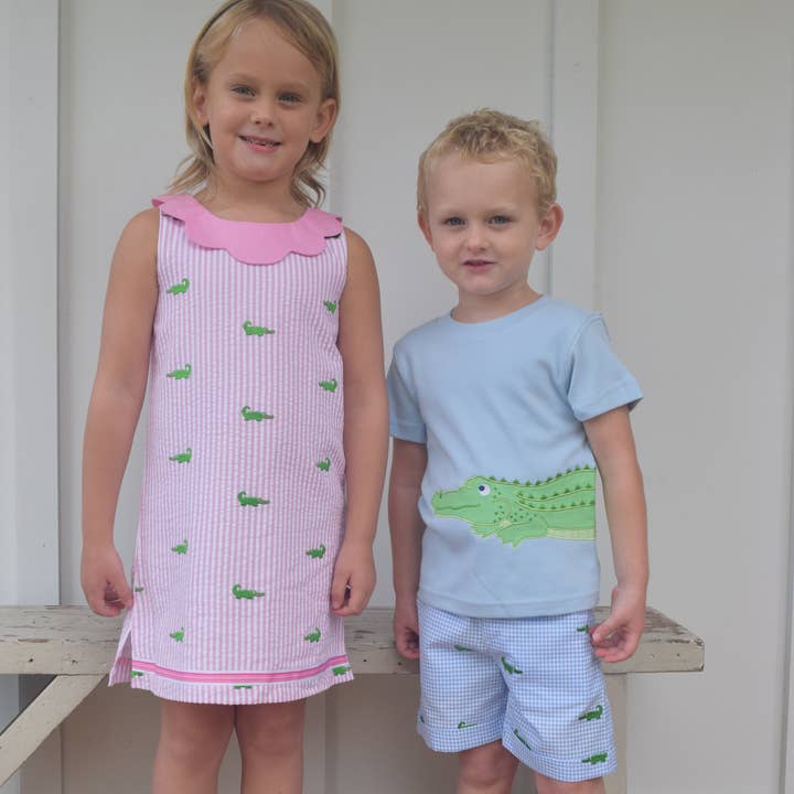 Cotton Kids – Vestido - Crianças por atacado – Vestido Alligator Shift0