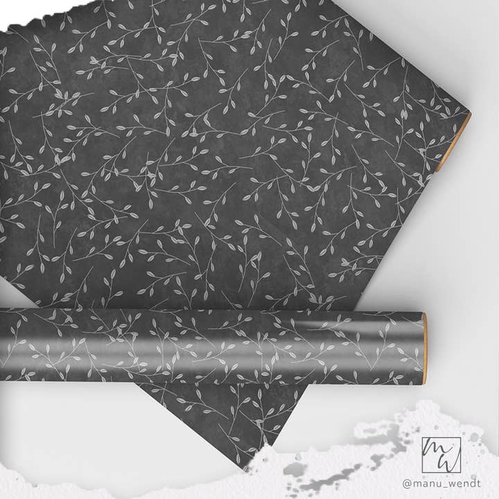 Florales Geschenkpapier WILLOW für den Großhandel von Manu Wendt - Artwork & Illustration