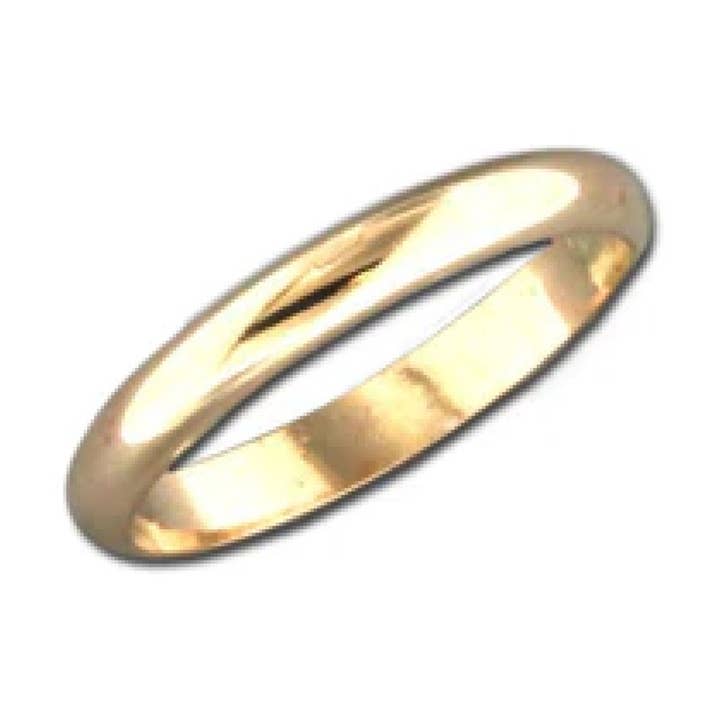 Goldener Zehenring 2,6 mm, schlicht, Größe 5 für den Großhandel von CALIFORNIA TOE RINGS