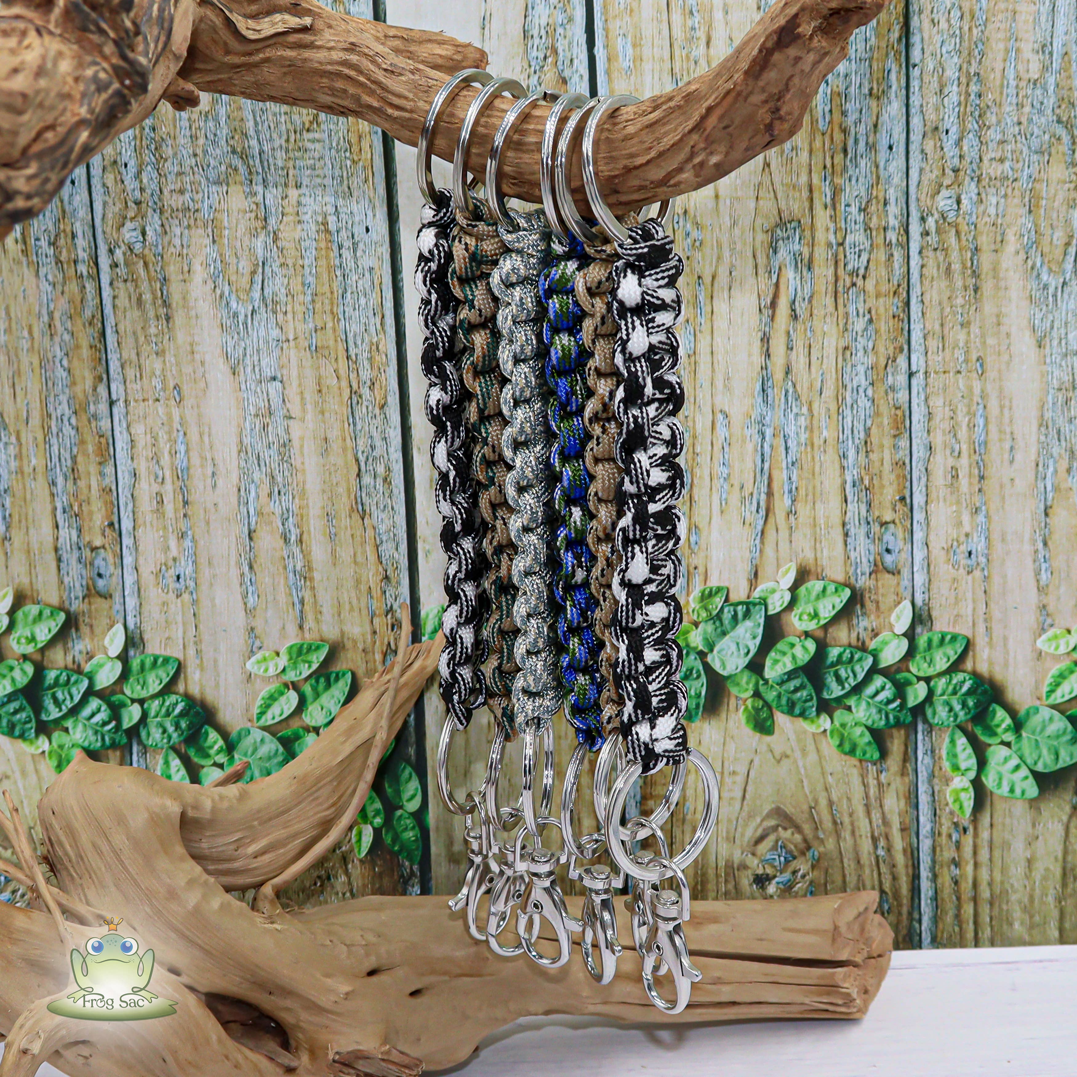 Natalia - Wholesale Keychain - Unisex - Braid Classic 6-Pack Paracord Keychains - SET 66