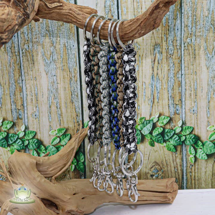 Natalia - Wholesale Keychain - Unisex - Braid Classic 6-Pack Paracord Keychains - SET 66