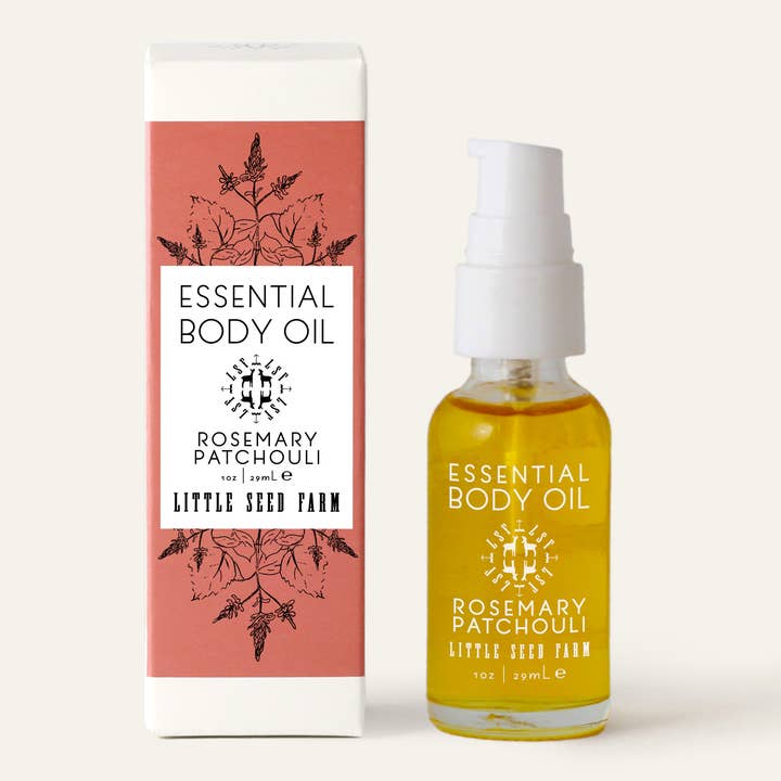 Mini Rosemary Patchouli Essential Body Oil - 1oz for wholesale by Little Seed Farm