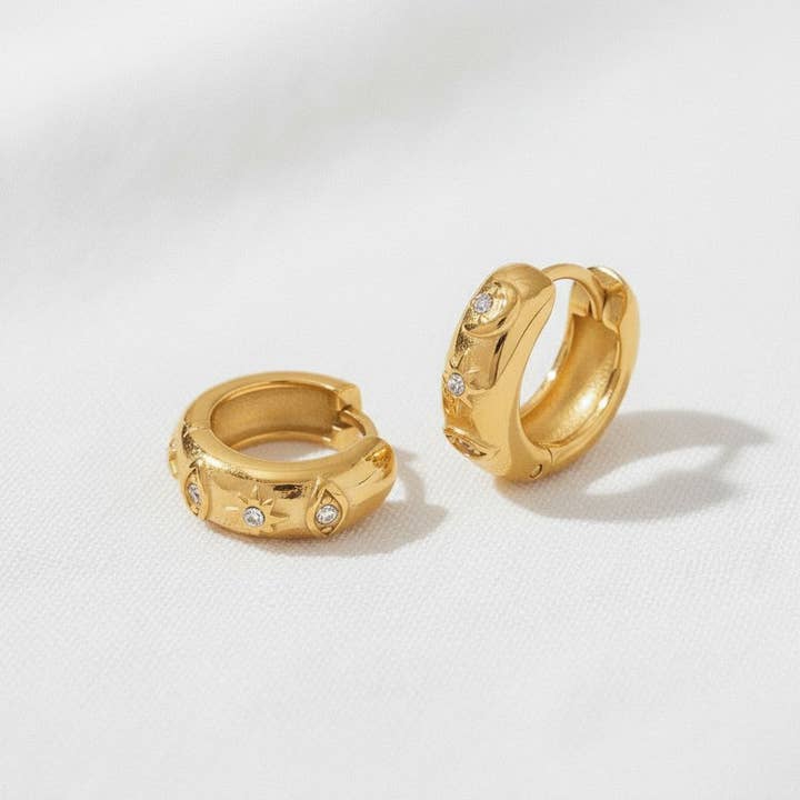 paperln - Wholesale Dangle Earrings - Starry Eye Drop Earrings with Dazzling Accents1