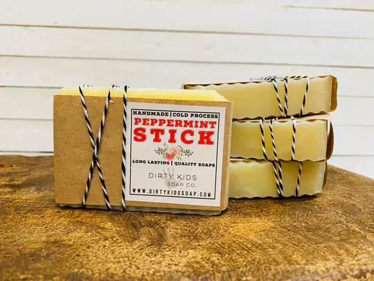 dkhandmade - Wholesale Bar Soap - PEPPERMINT STICK BAR SOAP / COLD PROCESS1