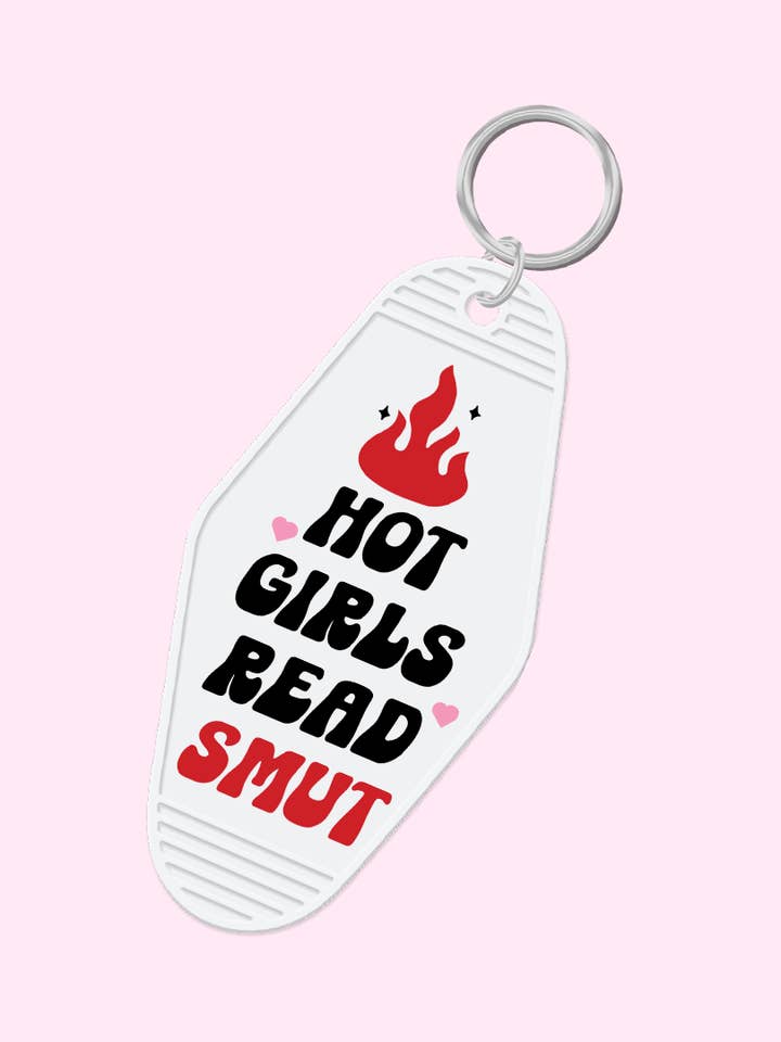Hete Meiden Lezen Smut Sleutelhanger | Boekenwurm voor wholesale door Melting Hearts Co