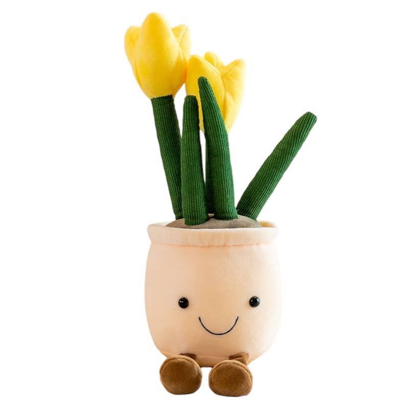 ToyalFriends - All Import Duties Covered! - Wholesale Stuffed/Plush Toy - Kids & Baby - 35cm Tulip Plush Toy | Cute Smiling Flower Pot Stuffed Doll2