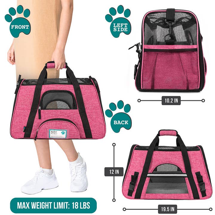 PetAmi - Wholesale Pet Carrier - Cat/Dog - Heather Tote Bag Pet Carrier18