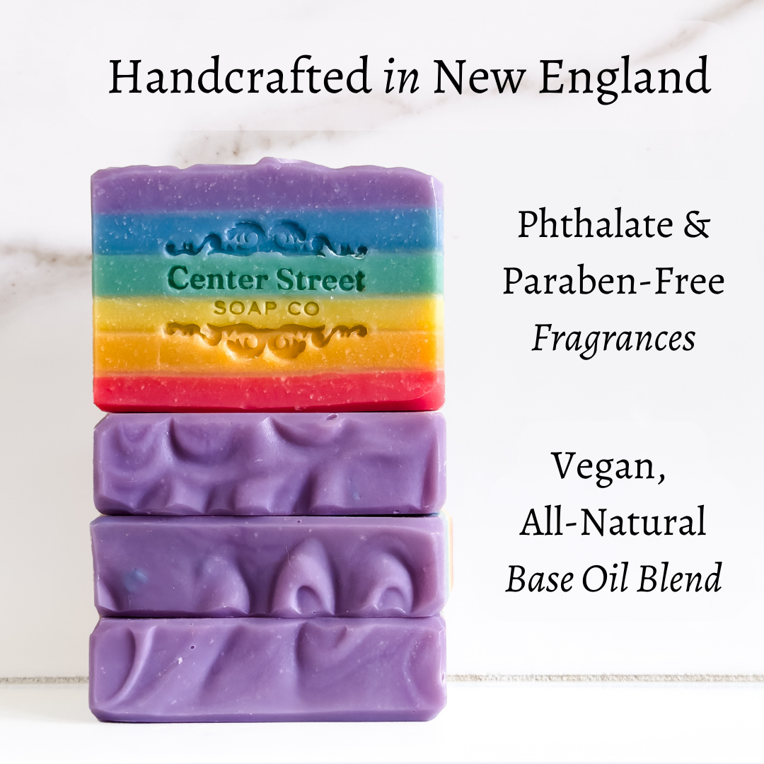 Center Street Soap Co - Wholesale Bar Soap - Love Rainbow Pride Handmade Bar Soap - 4oz3