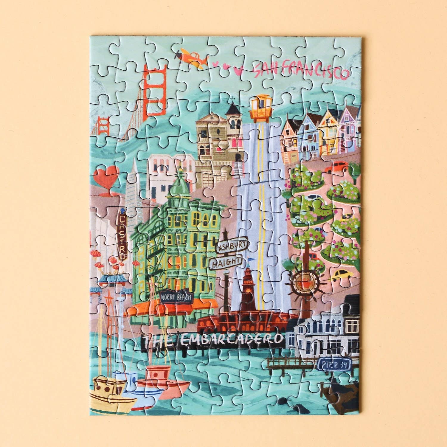 Piecely Puzzles - Wholesale Puzzle - Adult - San Francisco mini puzzle, 99 pieces2
