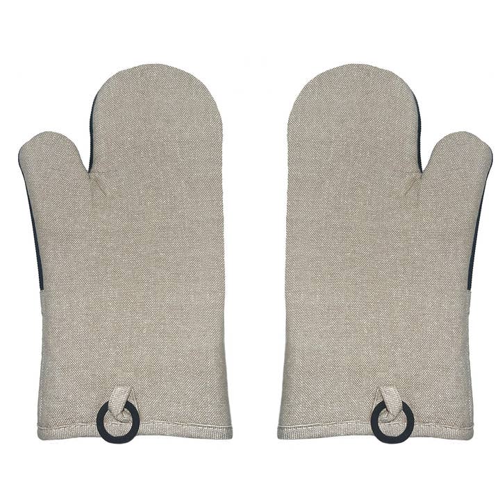 home mart goods - Wholesale Oven Mitt/Pot Holder - Beige Heat Resistant Oven Mitts With Cotton & Neoprene