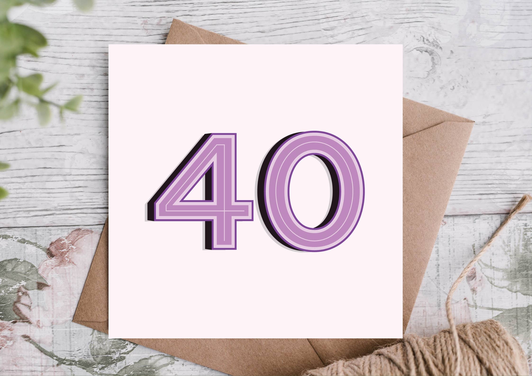 Highgrove Cards – wholesale Birthday card – 40th Modern Birthday Card0