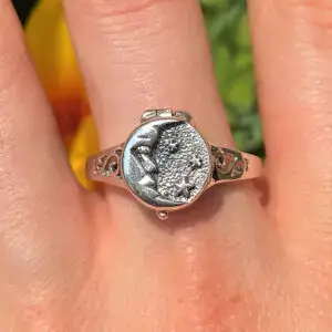 Zeppo Merchandisers Inc - Wholesale Band/Stacked Ring - Sterling Silver Potion/Poison with Moon/Star Ring0